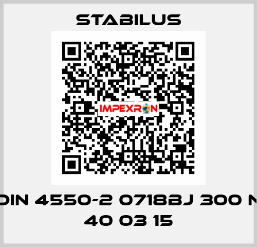 DIN 4550-2 0718BJ 300 N 40 03 15 Stabilus
