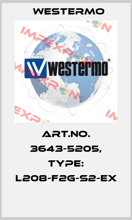 Art.No. 3643-5205, Type: L208-F2G-S2-EX  Westermo