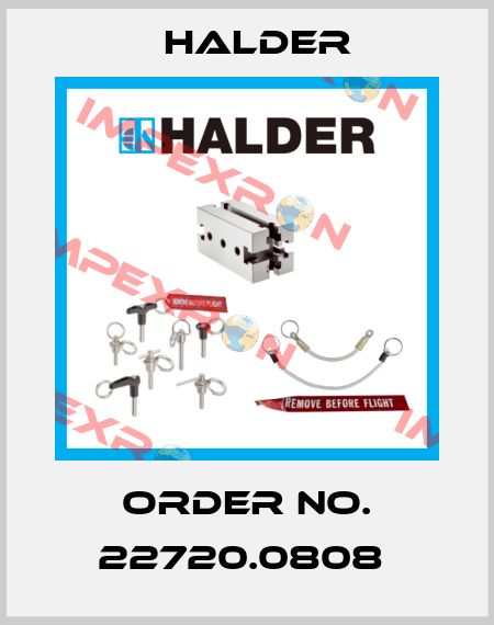 Order No. 22720.0808  Halder