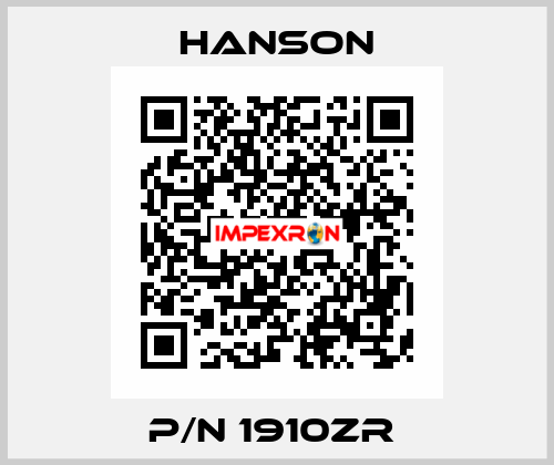 p/n 1910ZR  HANSON