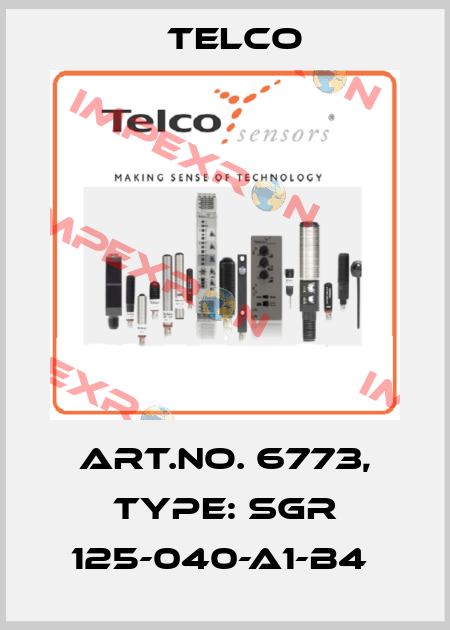 Art.No. 6773, Type: SGR 125-040-A1-B4  Telco