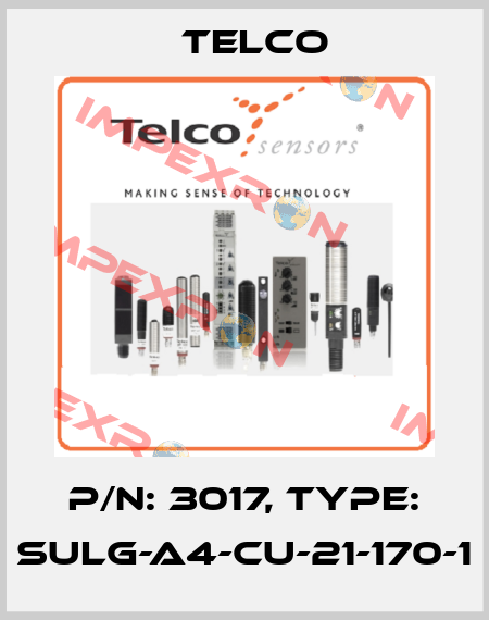 P/N: 3017, Type: SULG-A4-CU-21-170-1 Telco