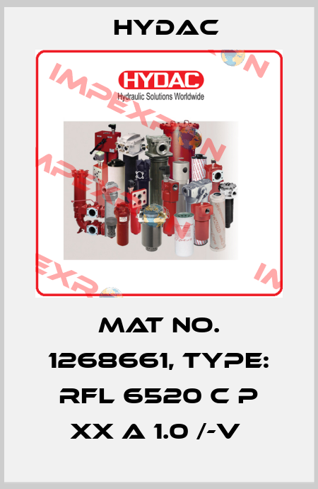 Mat No. 1268661, Type: RFL 6520 C P XX A 1.0 /-V  Hydac
