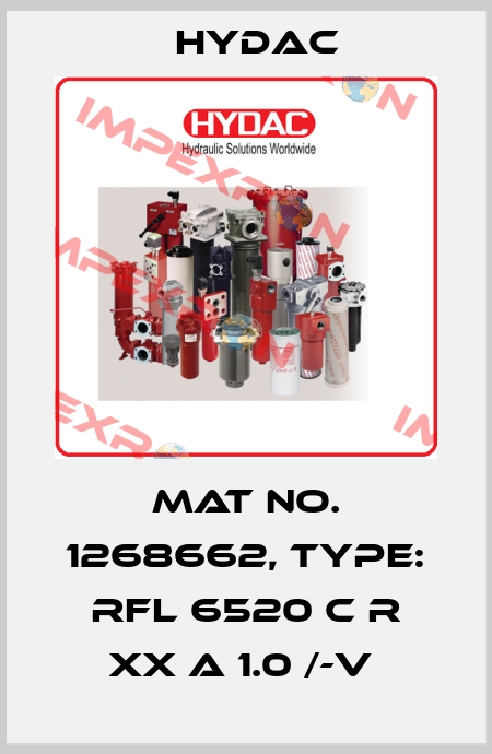 Mat No. 1268662, Type: RFL 6520 C R XX A 1.0 /-V  Hydac