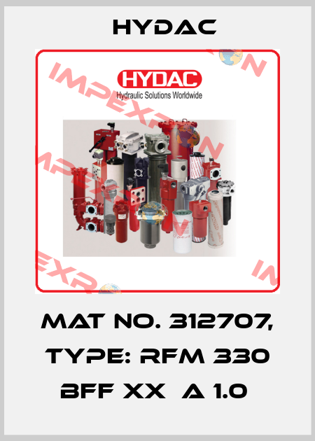 Mat No. 312707, Type: RFM 330 BFF XX  A 1.0  Hydac