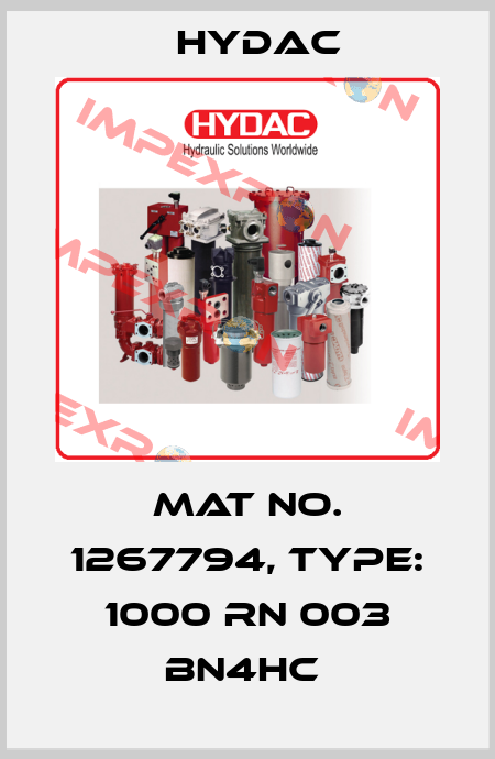Mat No. 1267794, Type: 1000 RN 003 BN4HC  Hydac
