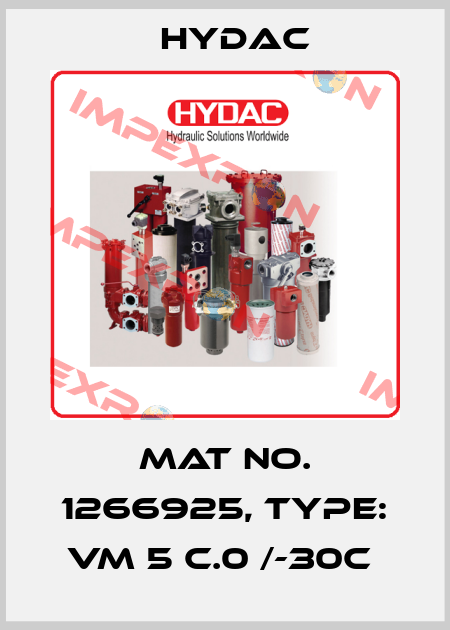 Mat No. 1266925, Type: VM 5 C.0 /-30C  Hydac