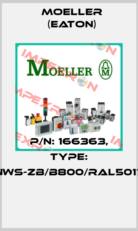 P/N: 166363, Type: NWS-ZB/B800/RAL5017  Moeller (Eaton)