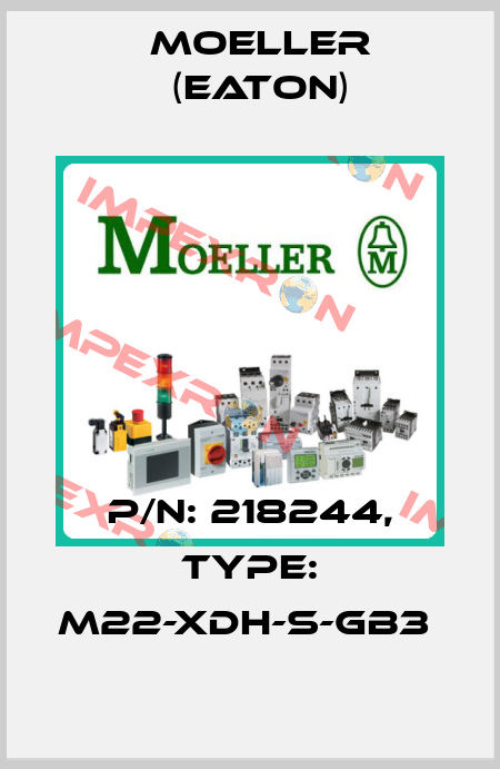 P/N: 218244, Type: M22-XDH-S-GB3  Moeller (Eaton)