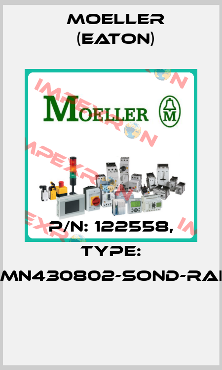 P/N: 122558, Type: XMN430802-SOND-RAL*  Moeller (Eaton)