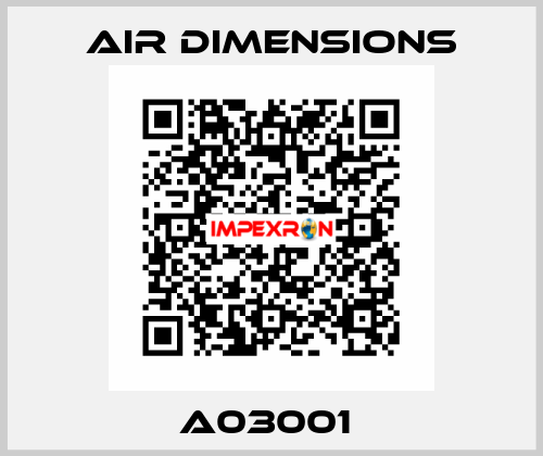 A03001  Air Dimensions