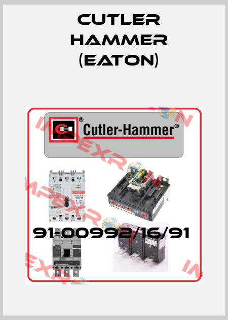 91-00992/16/91  Cutler Hammer (Eaton)