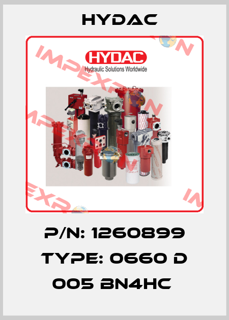 P/N: 1260899 Type: 0660 D 005 BN4HC  Hydac