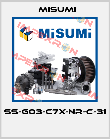 SS-G03-C7X-NR-C-31  Misumi