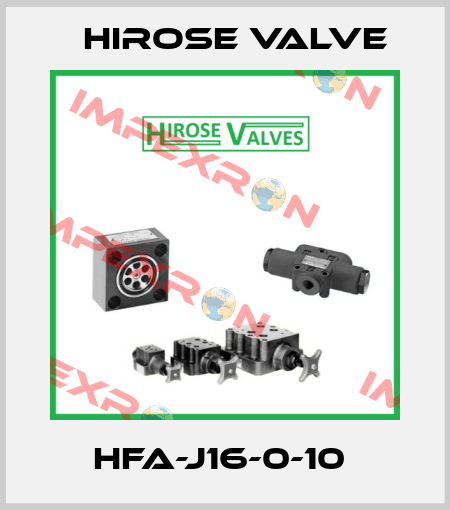 HFA-J16-0-10  Hirose Valve
