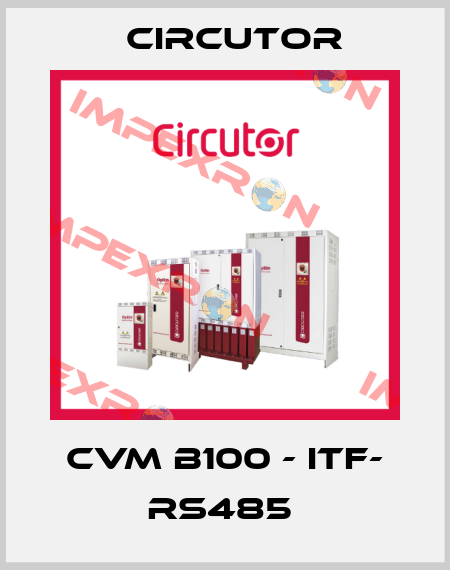 CVM B100 - ITF- RS485  Circutor