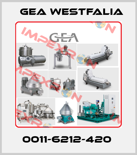 0011-6212-420  Gea Westfalia