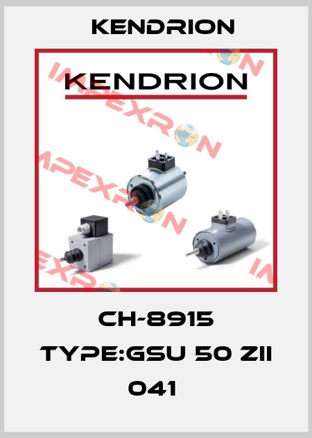 CH-8915 TYPE:GSU 50 ZII 041  Kendrion