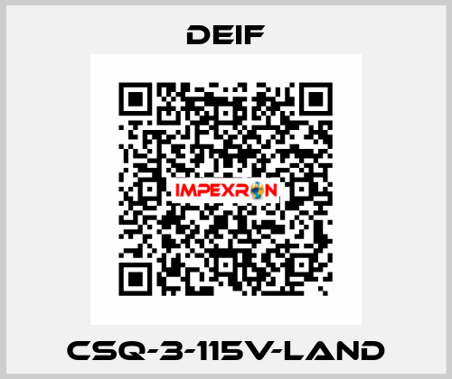 CSQ-3-115V-LAND Deif