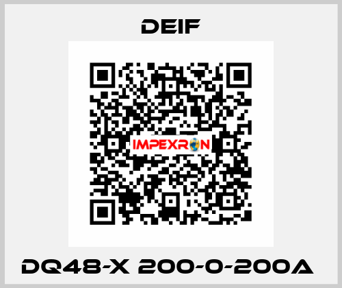 DQ48-X 200-0-200A  Deif