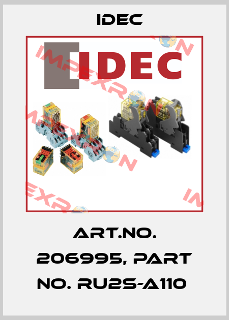 Art.No. 206995, Part No. RU2S-A110  Idec