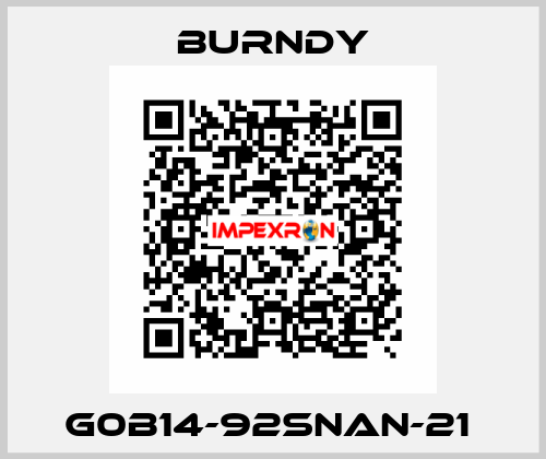 G0B14-92SNAN-21  Burndy