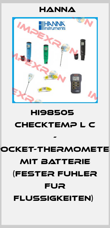 HI98505   CHECKTEMP L C - POCKET-THERMOMETER MIT BATTERIE (FESTER FUHLER FUR FLUSSIGKEITEN)  Hanna