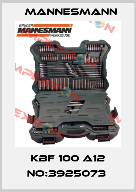 KBF 100 A12 NO:3925073  Mannesmann