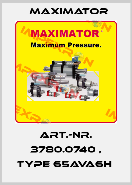 Art.-Nr. 3780.0740 , type 65AVA6H  Maximator