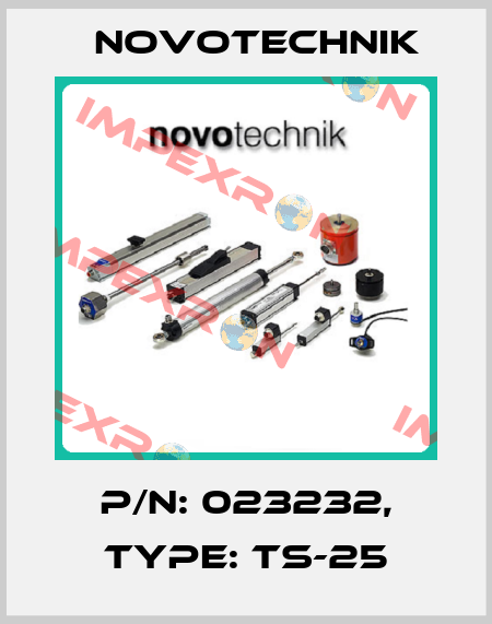 P/N: 023232, Type: TS-25 Novotechnik