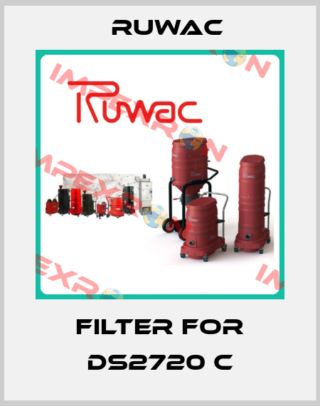 Filter for DS2720 C Ruwac