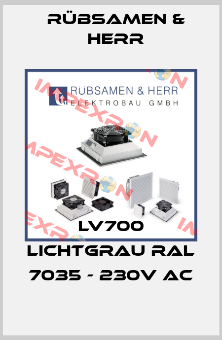 LV700 Lichtgrau RAL 7035 - 230V AC Rübsamen & Herr