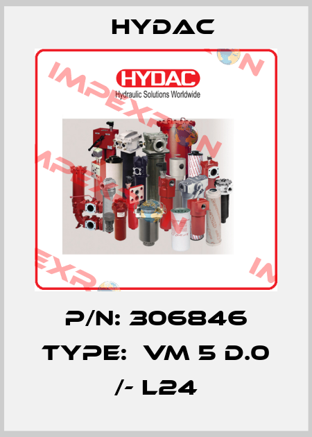 P/N: 306846 Type:  VM 5 D.0 /- L24 Hydac