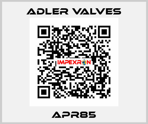 APR85 Adler Valves