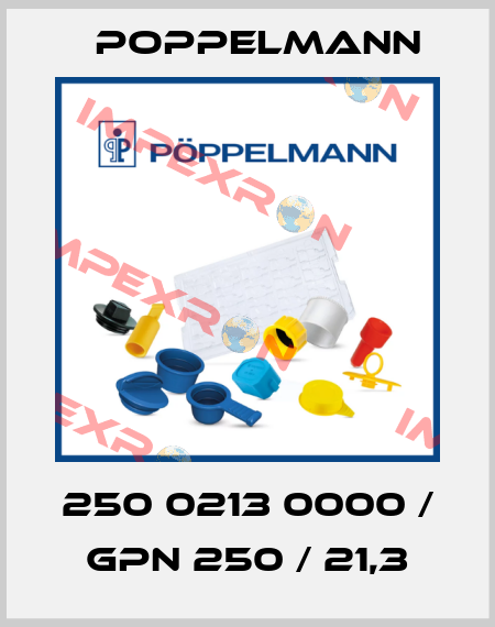 250 0213 0000 / GPN 250 / 21,3 Poppelmann