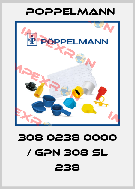308 0238 0000 / GPN 308 SL 238 Poppelmann