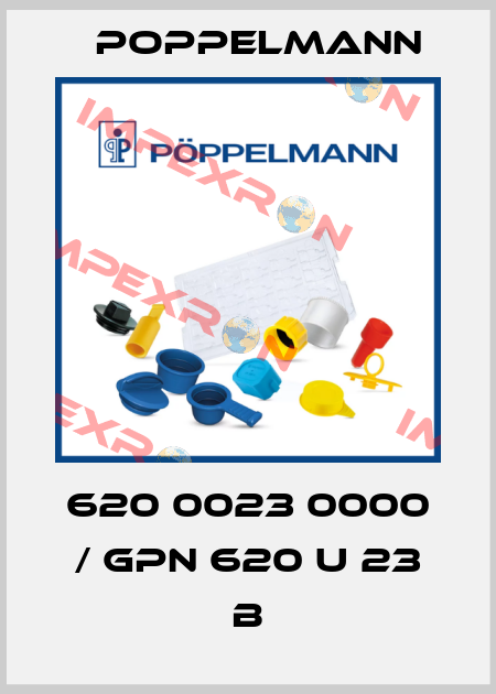 620 0023 0000 / GPN 620 U 23 B Poppelmann