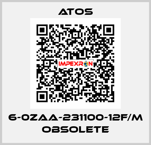 6-0ZAA-231100-12F/M obsolete Atos