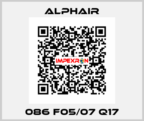 086 F05/07 Q17 Alphair