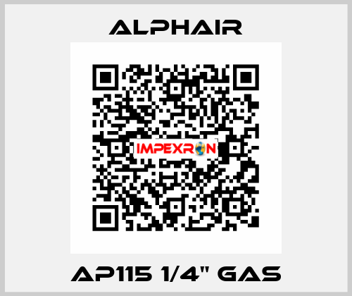 AP115 1/4" GAS Alphair