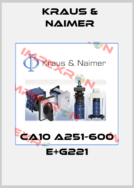 CA10 A251-600 E+G221 Kraus & Naimer