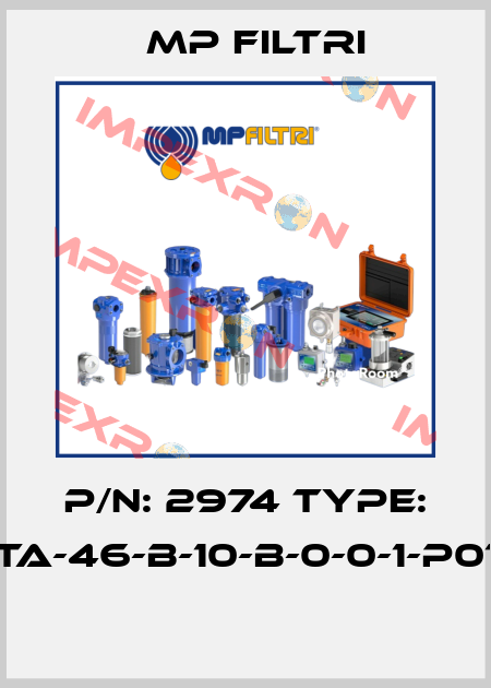 P/N: 2974 Type: TA-46-B-10-B-0-0-1-P01  MP Filtri