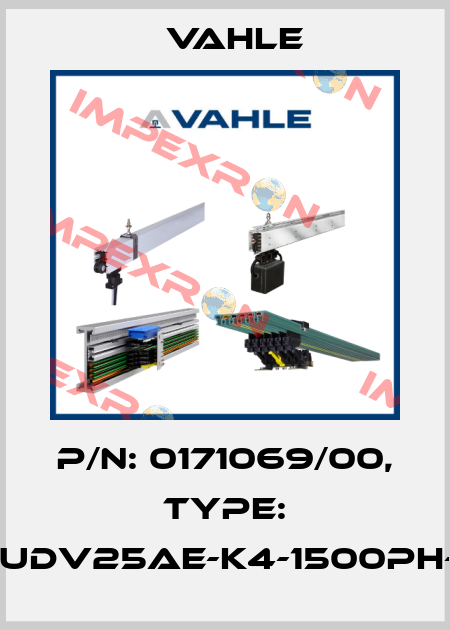 P/n: 0171069/00, Type: DT-UDV25AE-K4-1500PH-DB Vahle