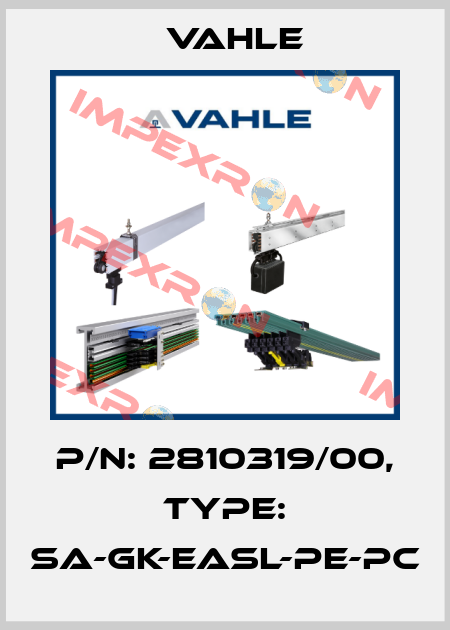 P/n: 2810319/00, Type: SA-GK-EASL-PE-PC Vahle