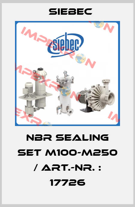 NBR sealing set M100-M250 / Art.-Nr. : 17726 Siebec
