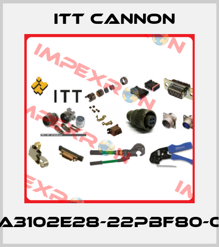 CA3102E28-22PBF80-05 Itt Cannon