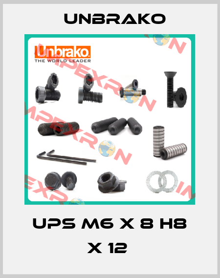 UPS M6 X 8 H8 X 12  Unbrako