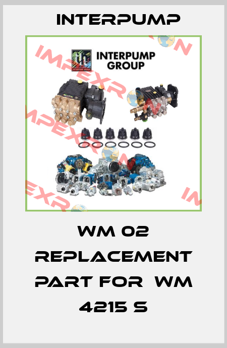 WM 02 replacement part for  WM 4215 S Interpump