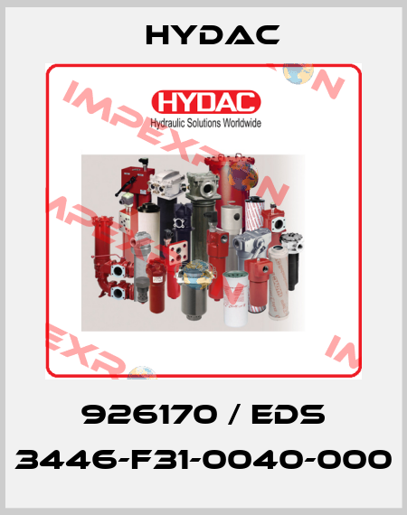 926170 / EDS 3446-F31-0040-000 Hydac