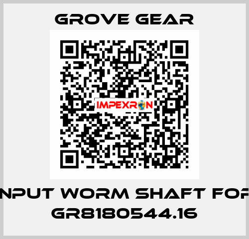 input worm shaft for GR8180544.16 GROVE GEAR